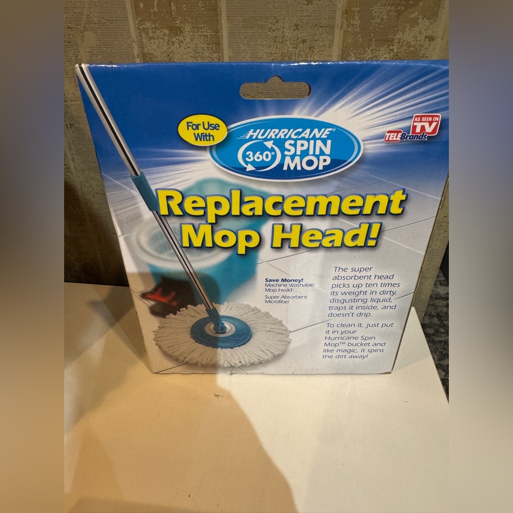Hurricane Spin Mop Replacement Mop Head -NIB